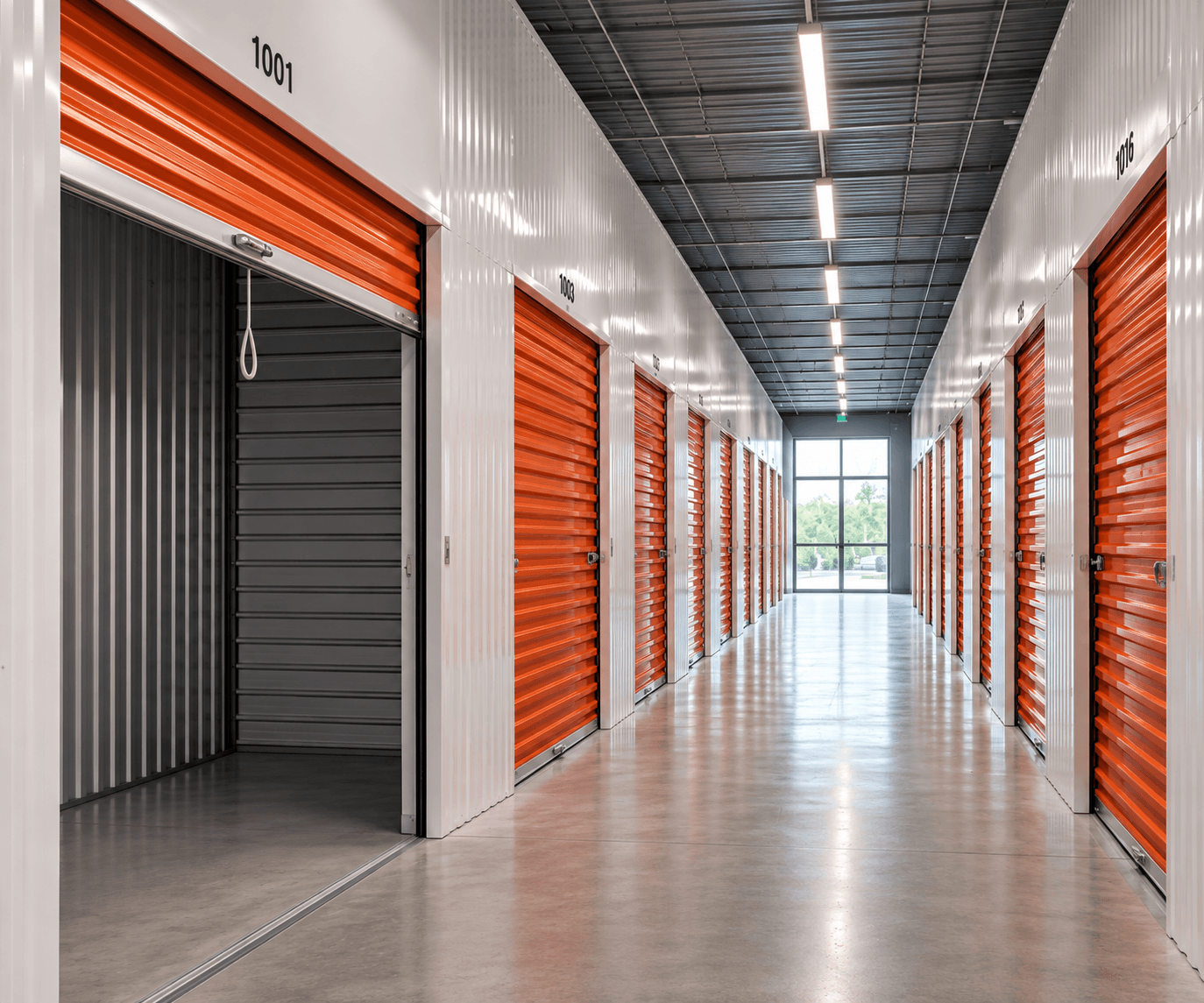 Self-storage facility ready to operate